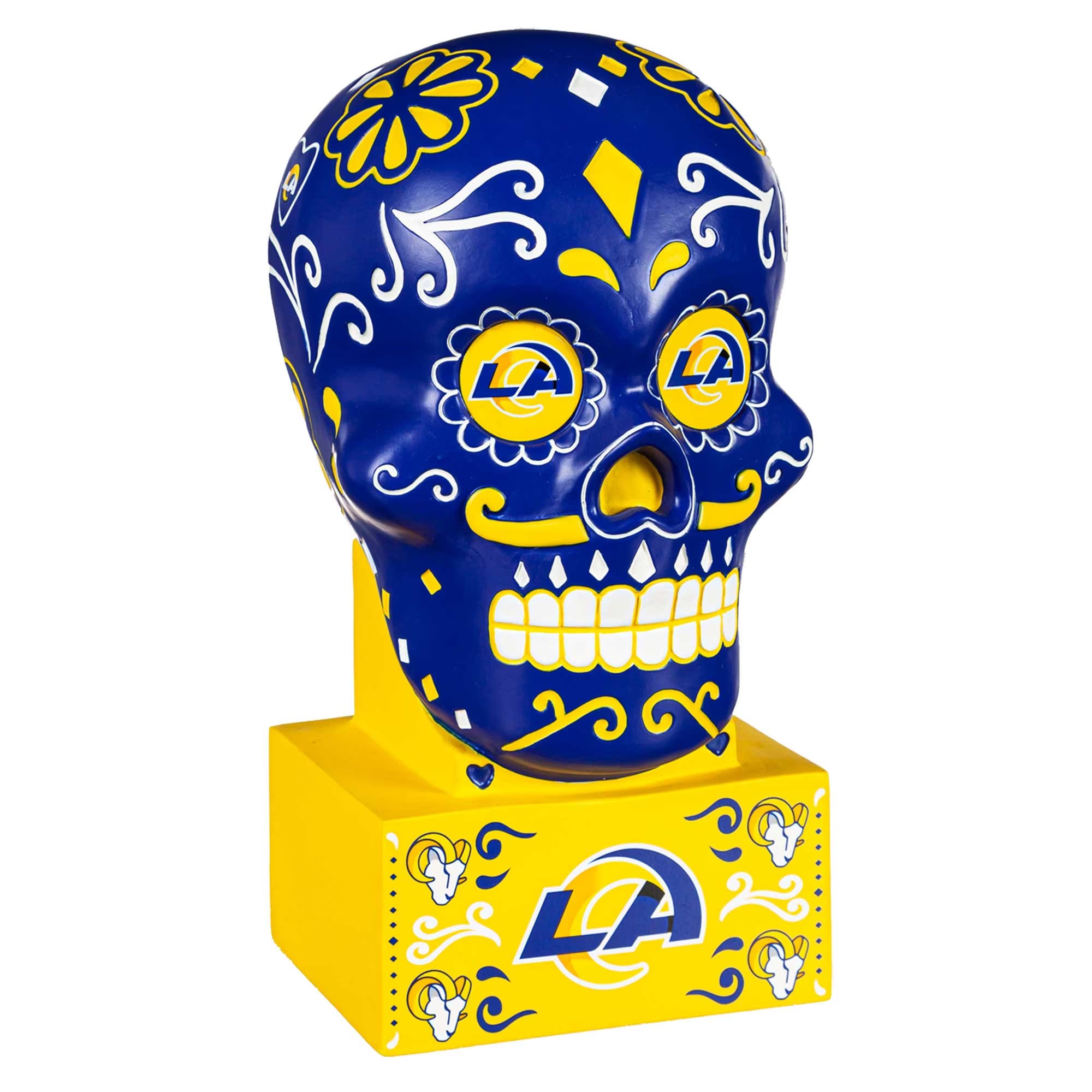 Los Angeles Rams Sugar Skull Statue