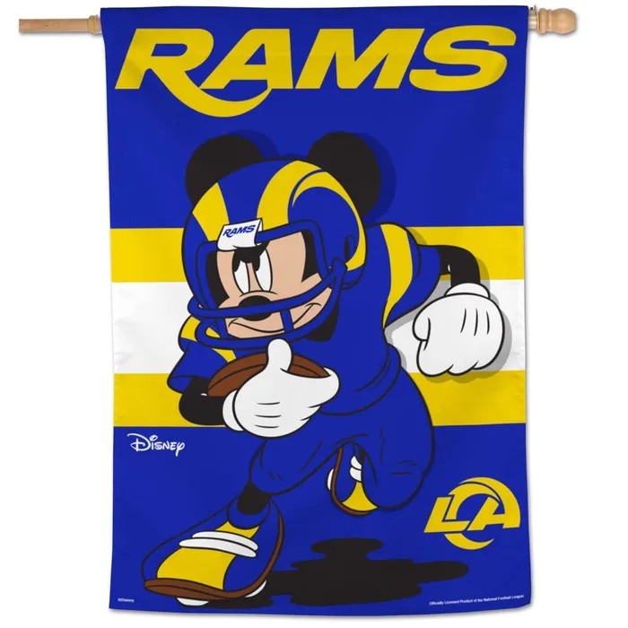 Los Angeles Rams Disney Mickey Mouse Vertical Banner 28x40"