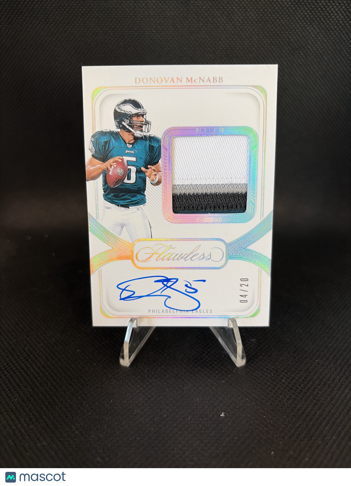 2024 Panini Flawless Donovan McNabb Silver Holofoil Autograph Patch /20