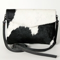 AD Leather Hide Sling Purse