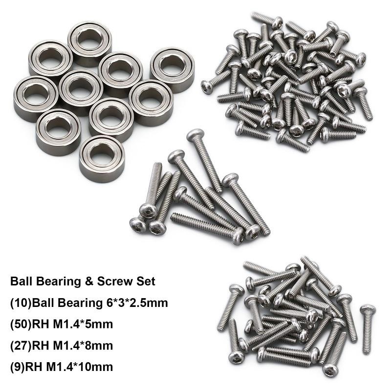 Aluminum Alloy Ball Bearings And Screws Set SCX24-09