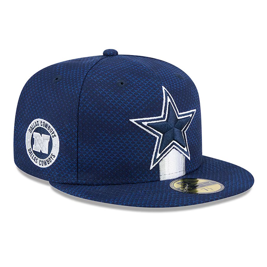 Dallas Cowboys 2024 Navy Blue 59FIFTY Sideline Hat