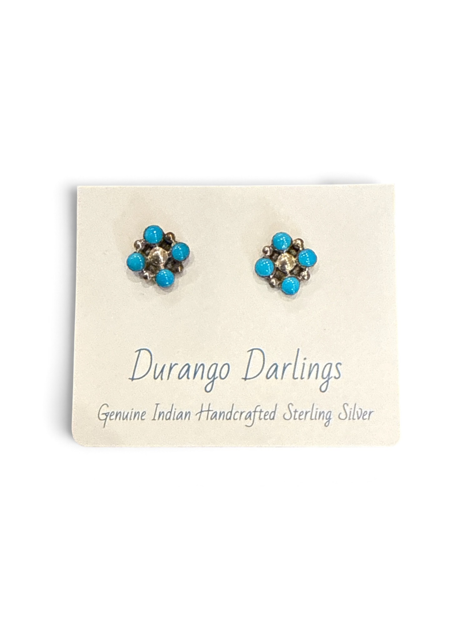 Durango Darlings Small Turquoise Silver Earrings