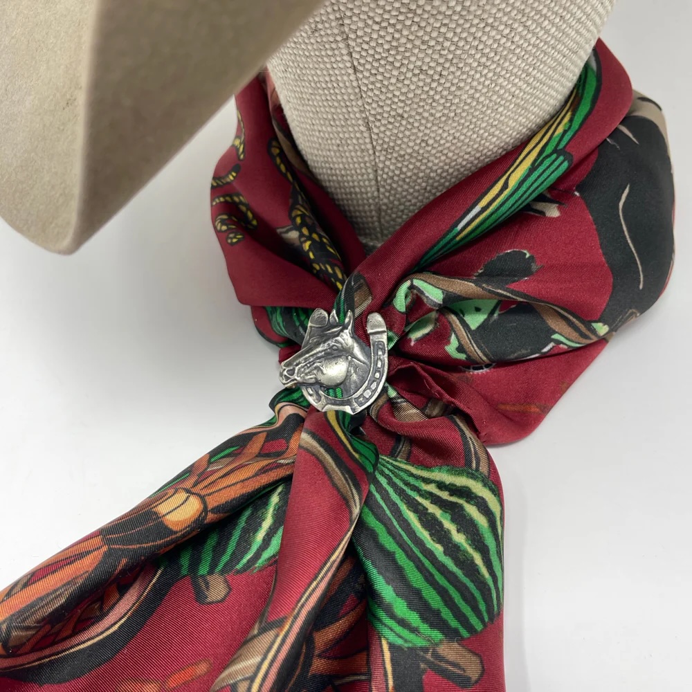 Fringe Scarves - Slide - Horseshoe Head