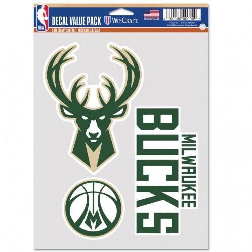 Milwaukee Bucks Multi Use 3 Pack Fan Decals