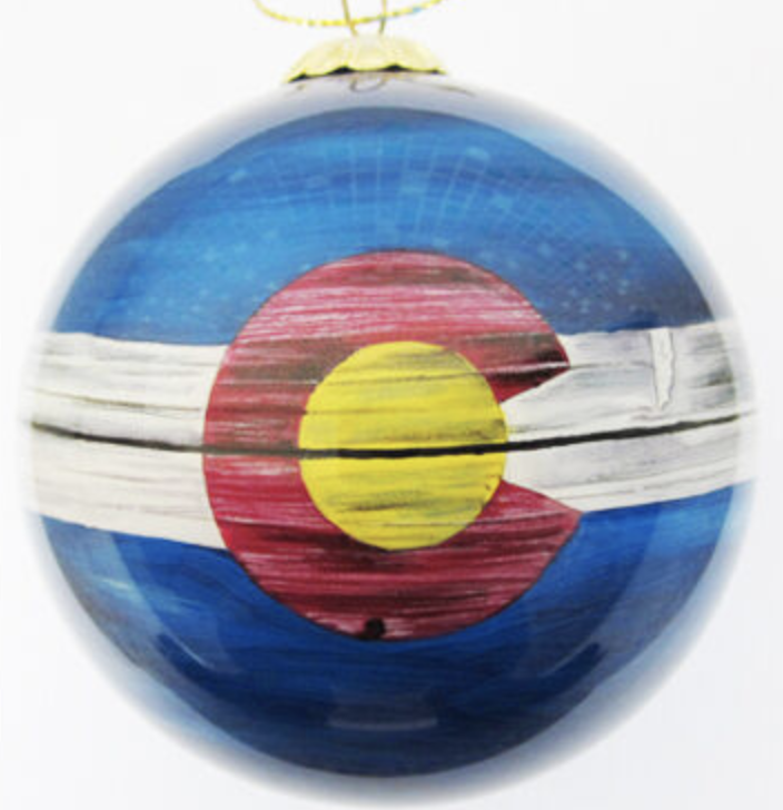 Hand painted Glass Ball Ornament from Art Studio Company