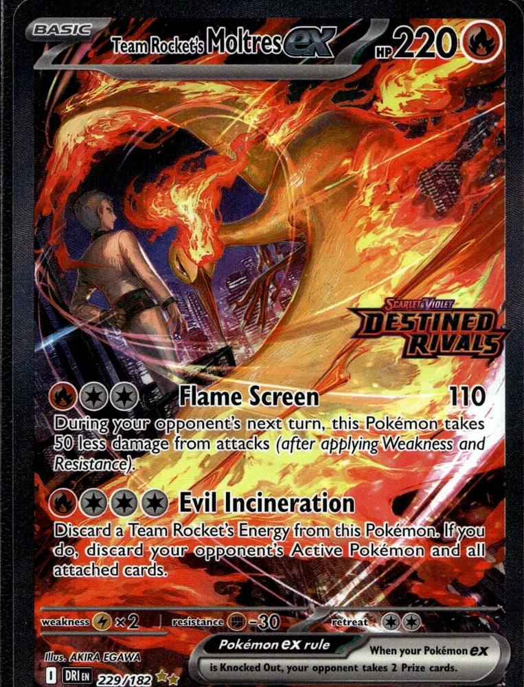Team Rocket's Moltres ex - SV10 229/182