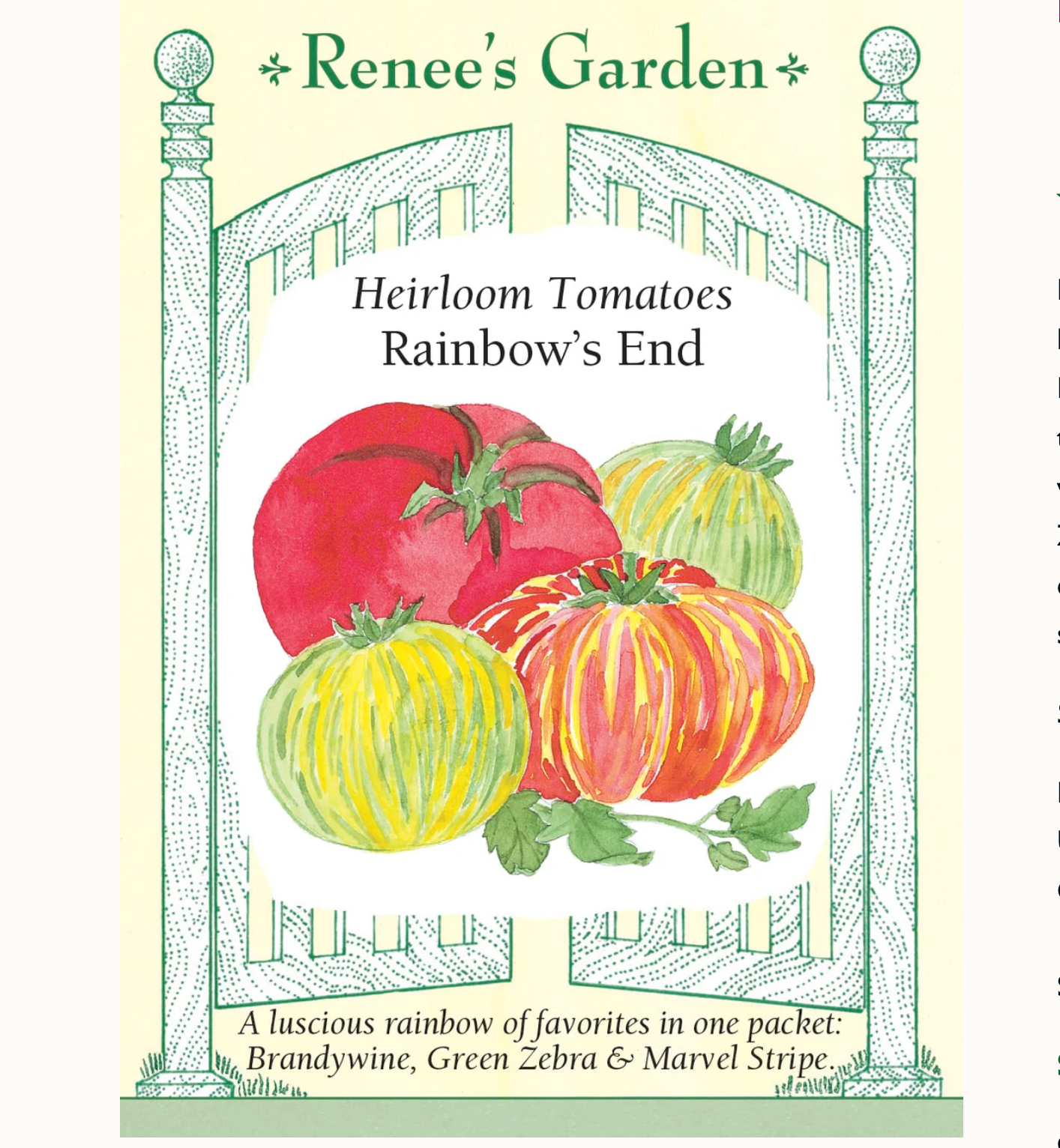 Renee's Garden | Heirloom Tomatoes Rainbow's End