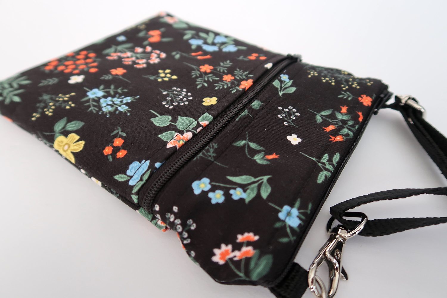 Small Crossbody Bag – Wildflowers on Black, photo 6 of 6