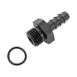 Fitting, 220189B Adapter, Straight Cut to Hose Barb, Straight, Aluminum, Black Anodized, -6 AN, 5/16 in. Hose Barb, Each