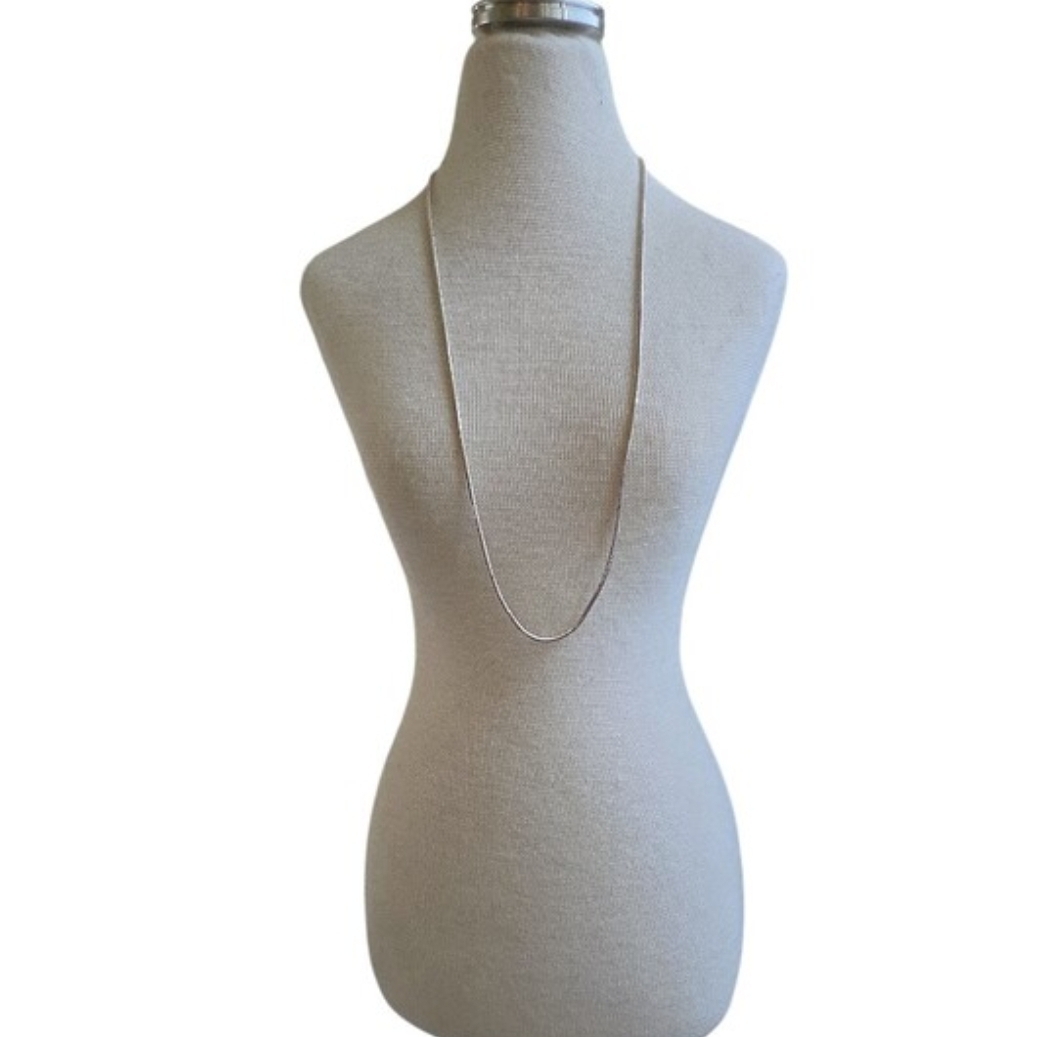 Delicate 925 Italy Silver Chain Necklace 19"