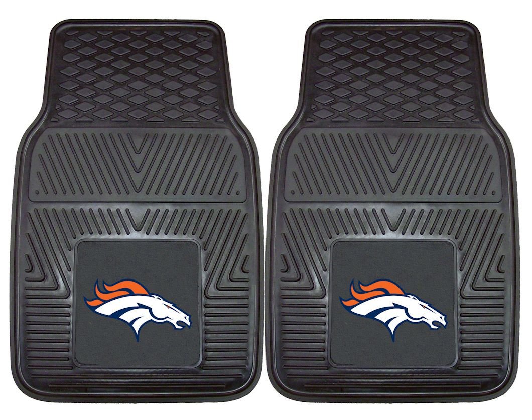 Denver Broncos Heavy Duty 2 Piece Vinyl Car Mats