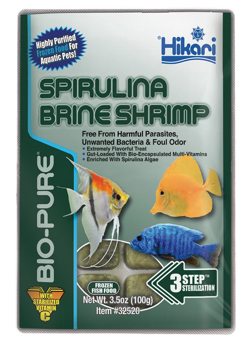 Hikari Bio-Pure Frozen Spirulina Brine Shrimp Fish Food oz