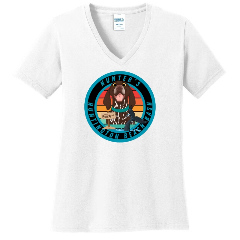 Hunter's Huntington Beach Bash Ladies White Shirt