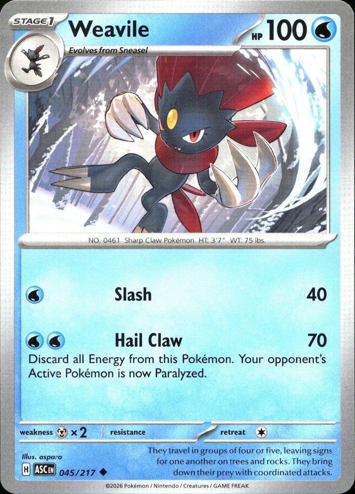 Weavile - ME02.5 45/217