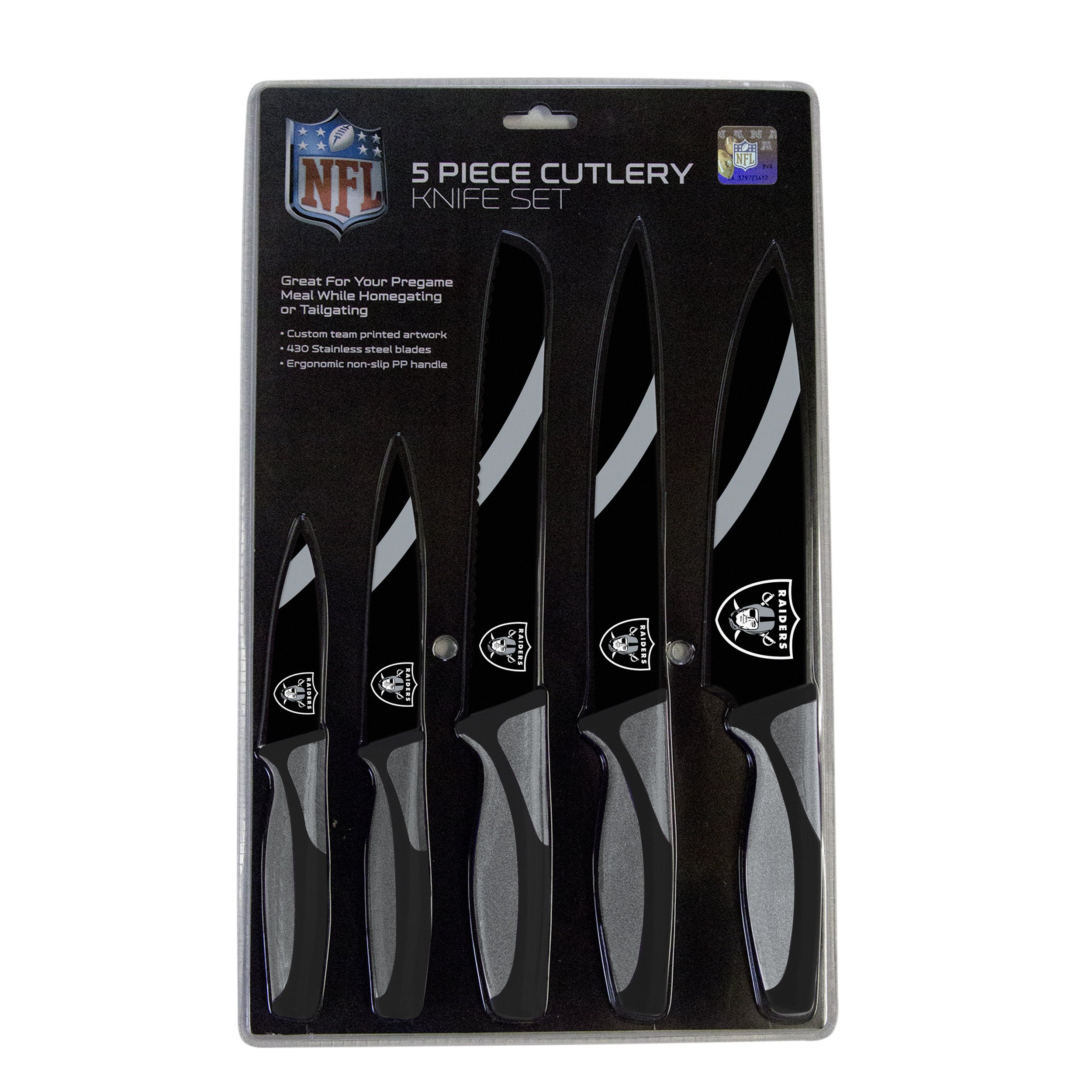 Las Vegas Raiders Kitchen Knife Set - 5 Pack