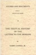 Cover of The Textual History of the Letter to the Romans (Studies and Documents)