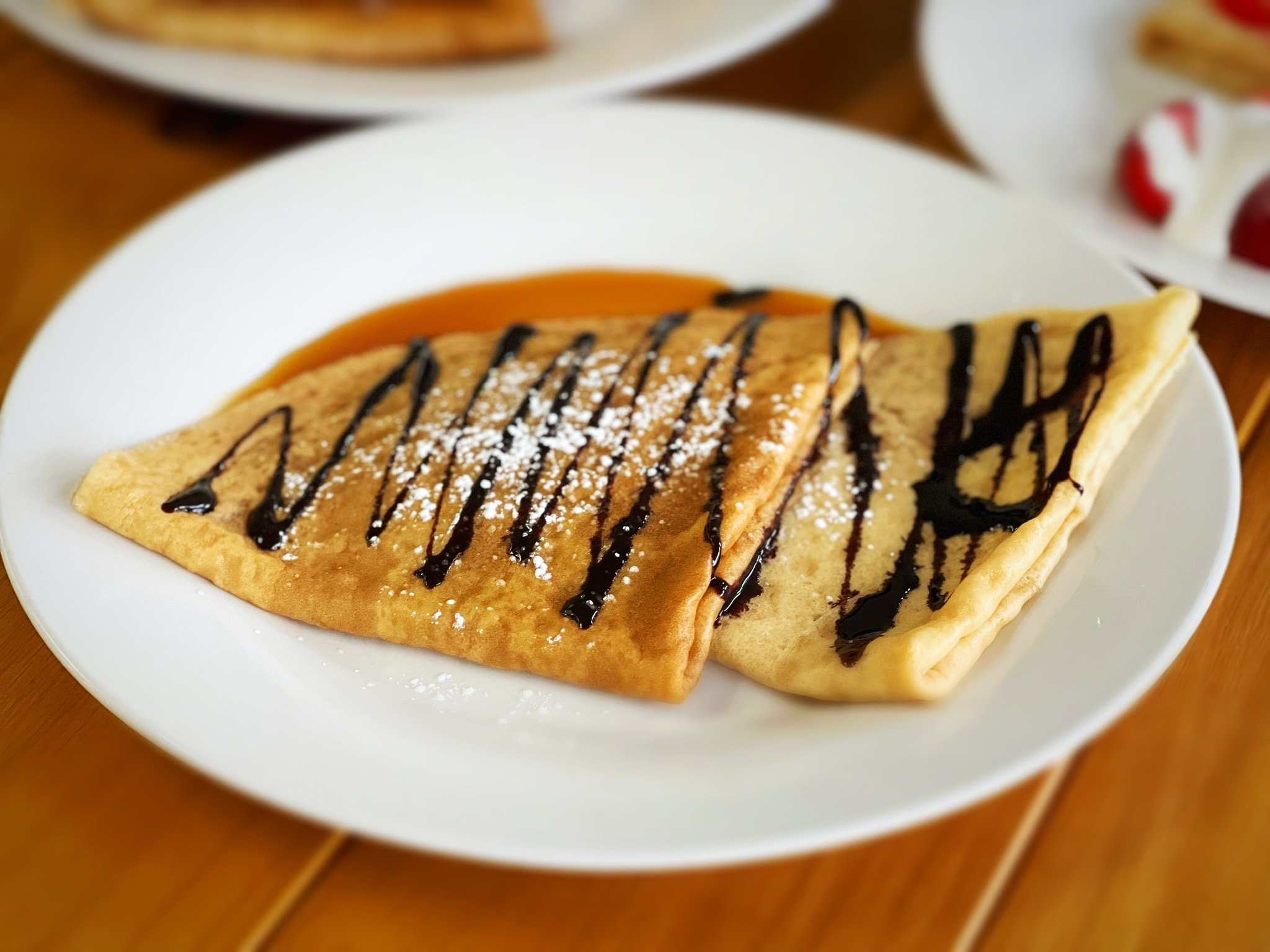 Dark Chocolate Cream Cheese Crepe (V)