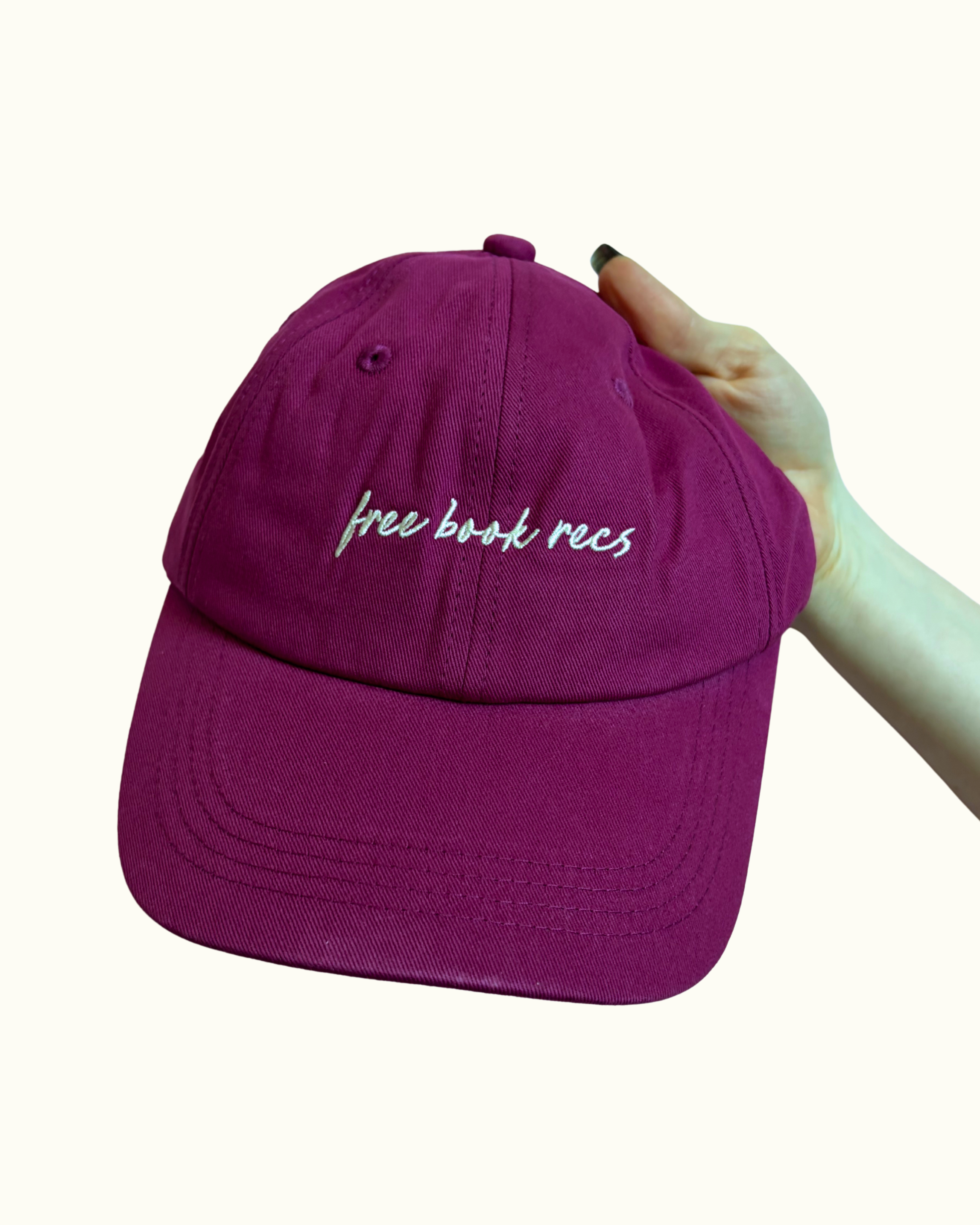 Free Book Recs ๐ Bookish Baseball Hat