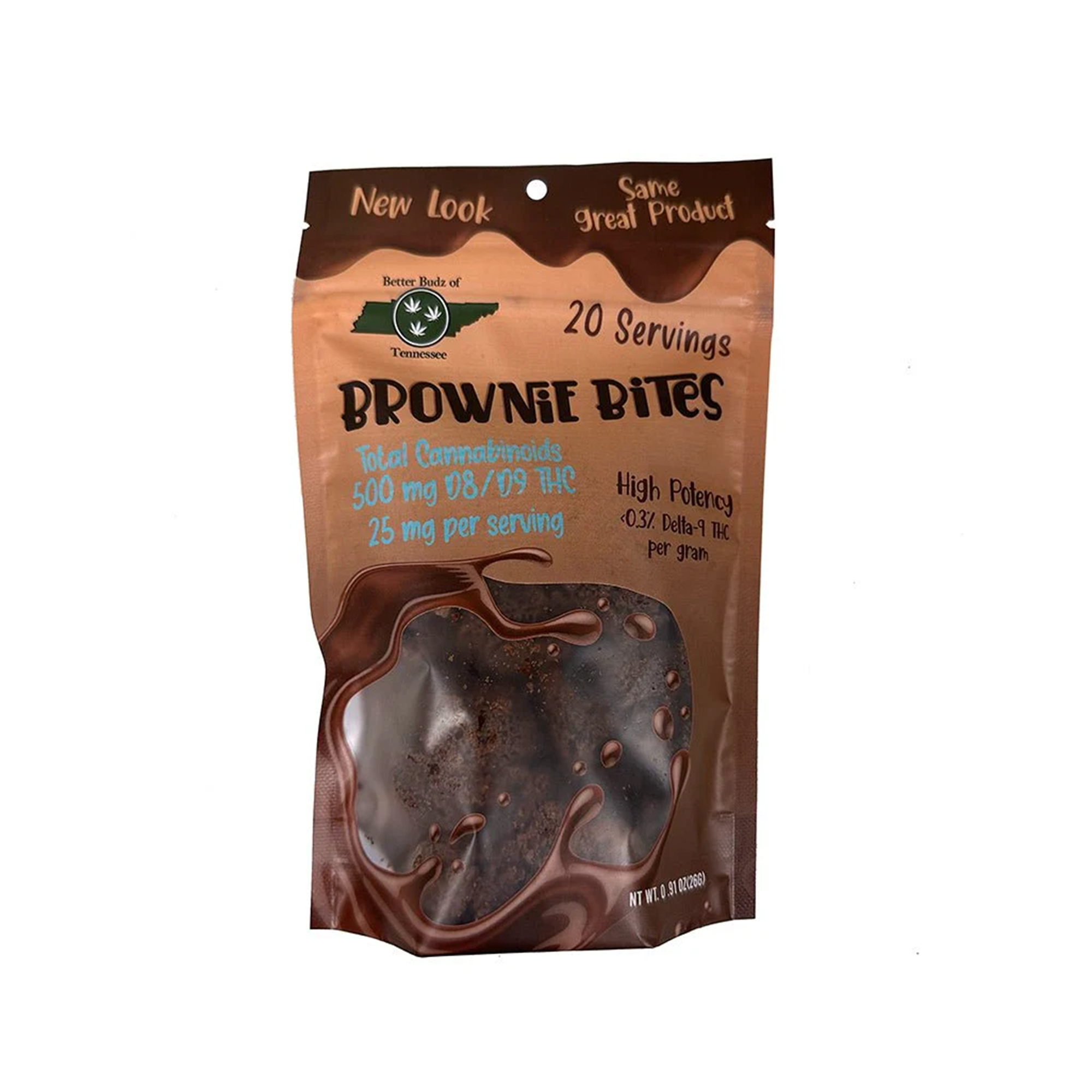 Better Budz Brownie Bites D8/D9 THC 500mg