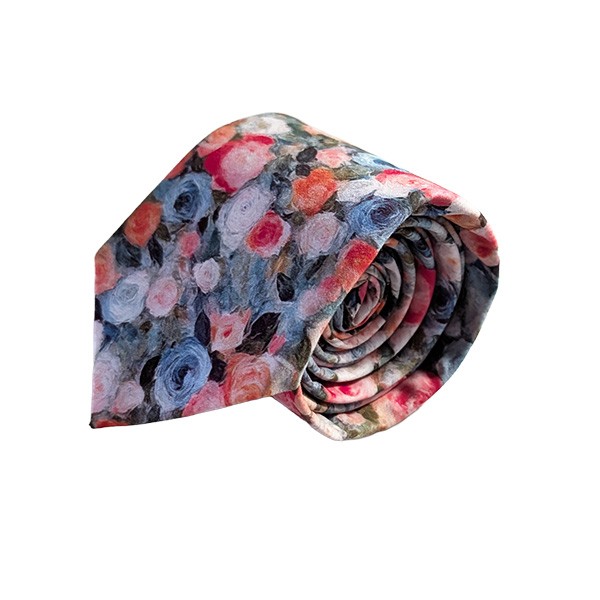 150 X 7 Cm Multicolor Roses Tie