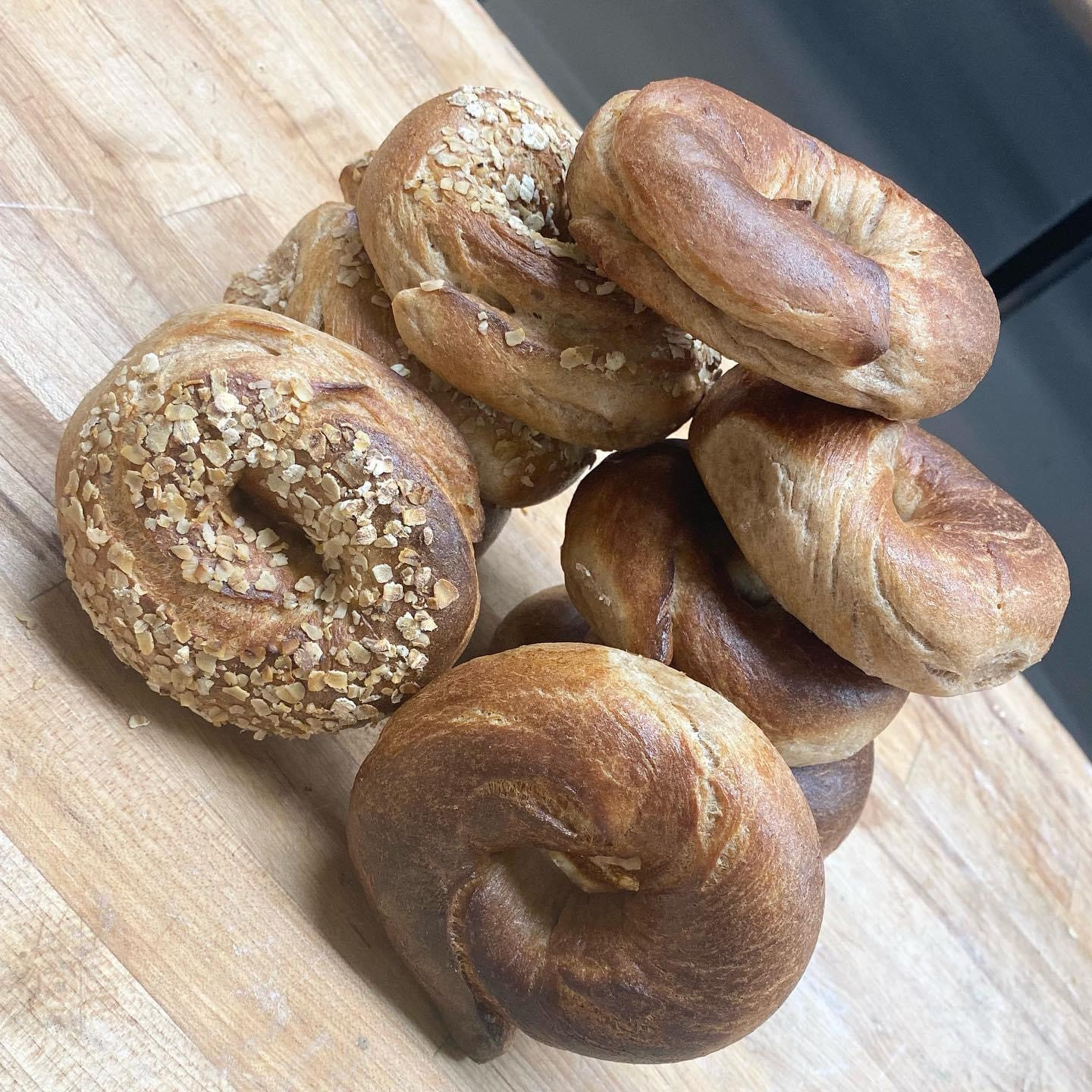 Whole wheat Bagel with Peanut Butter