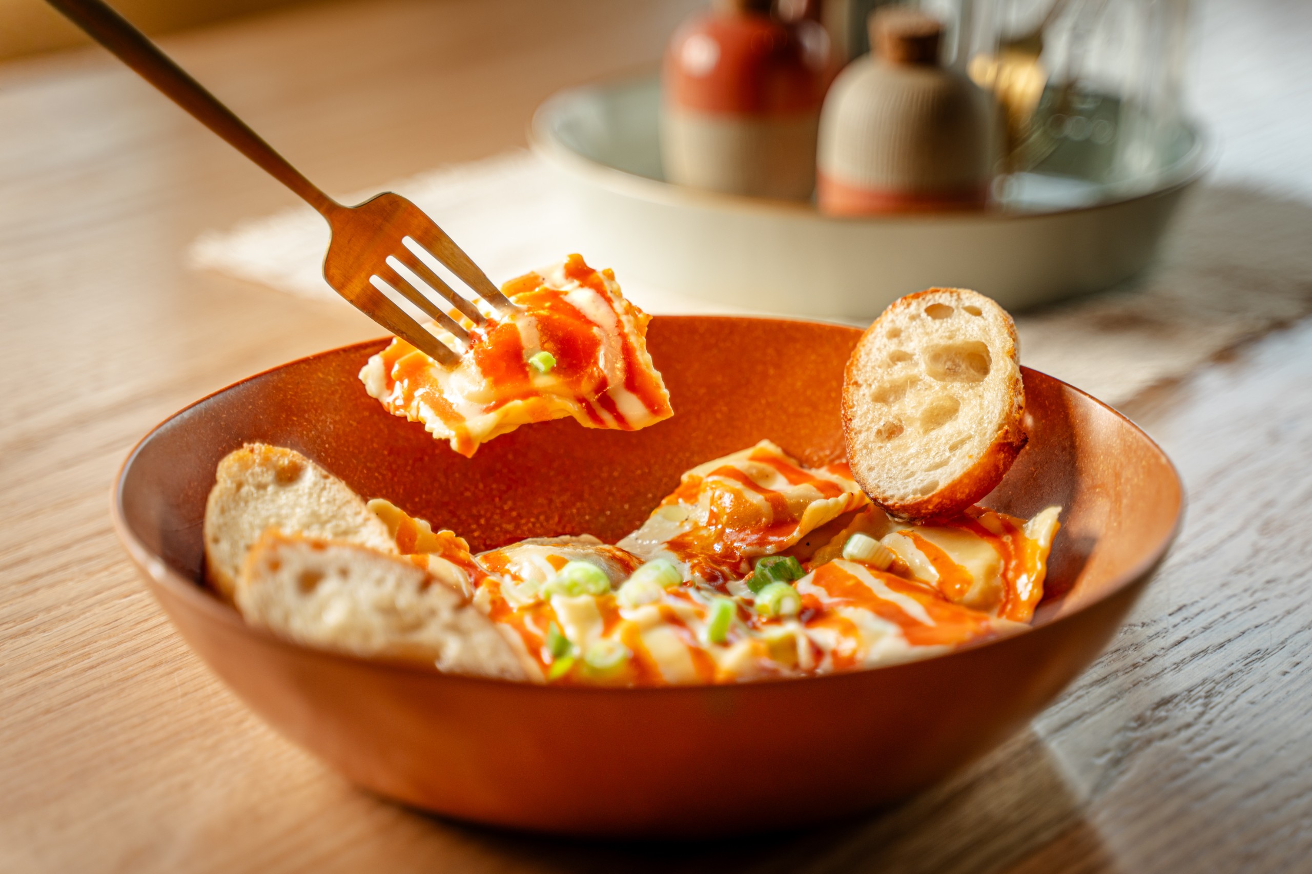 Buffalo — handmade ravioli at Biada Ravioli Kitchen in Logan, Utah