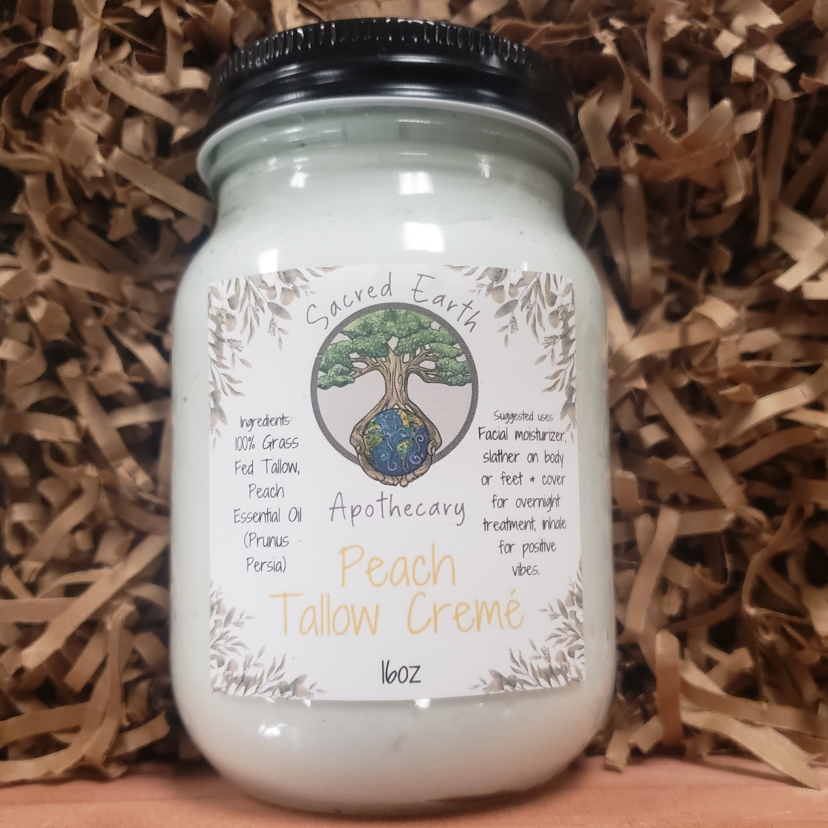 Sacred Earth Apothecary - 16oz Peach Tallow