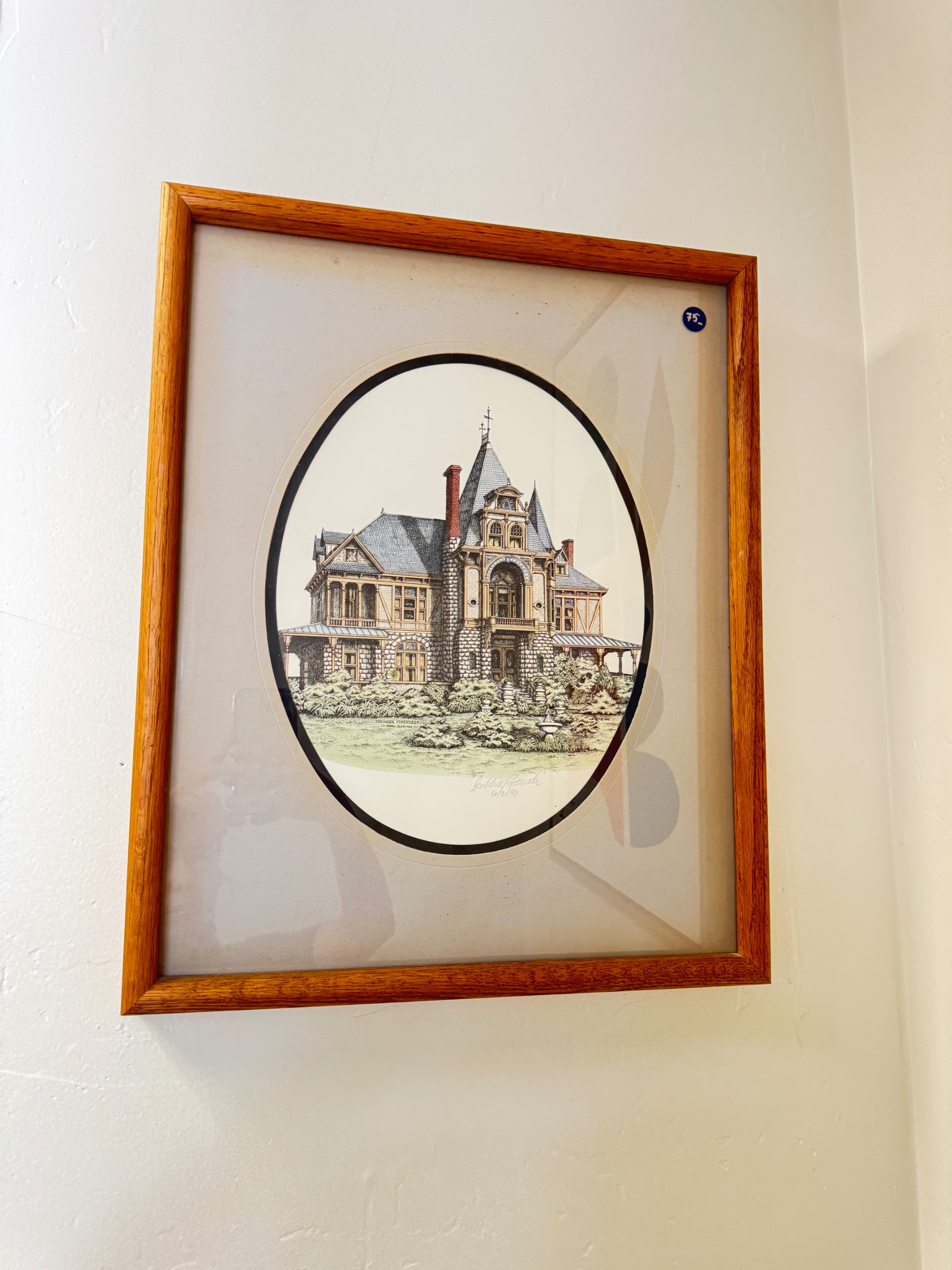 Debbie Patrick Signed Victorian House Print