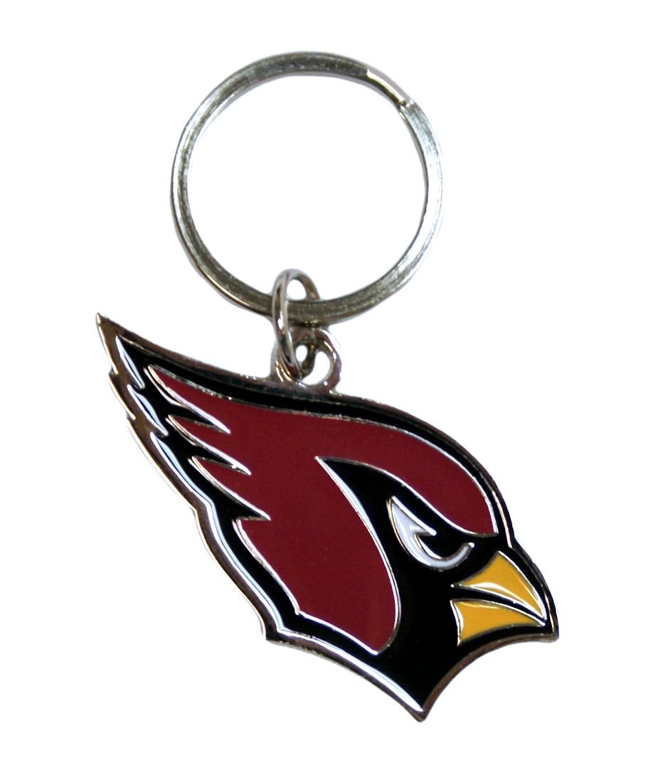 Arizona Cardinals Chrome Cut Logo Keychain