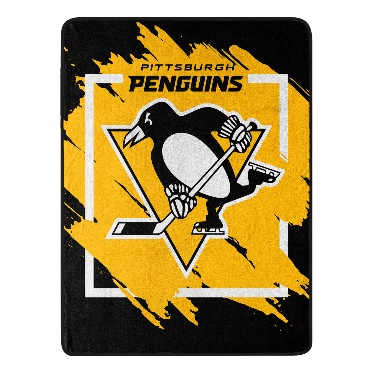 Pittsburgh Penguins Micro Raschel Dimensional Design Blanket