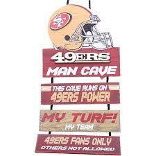 San Francisco 49ers Tiered Wood Man Cave Sign