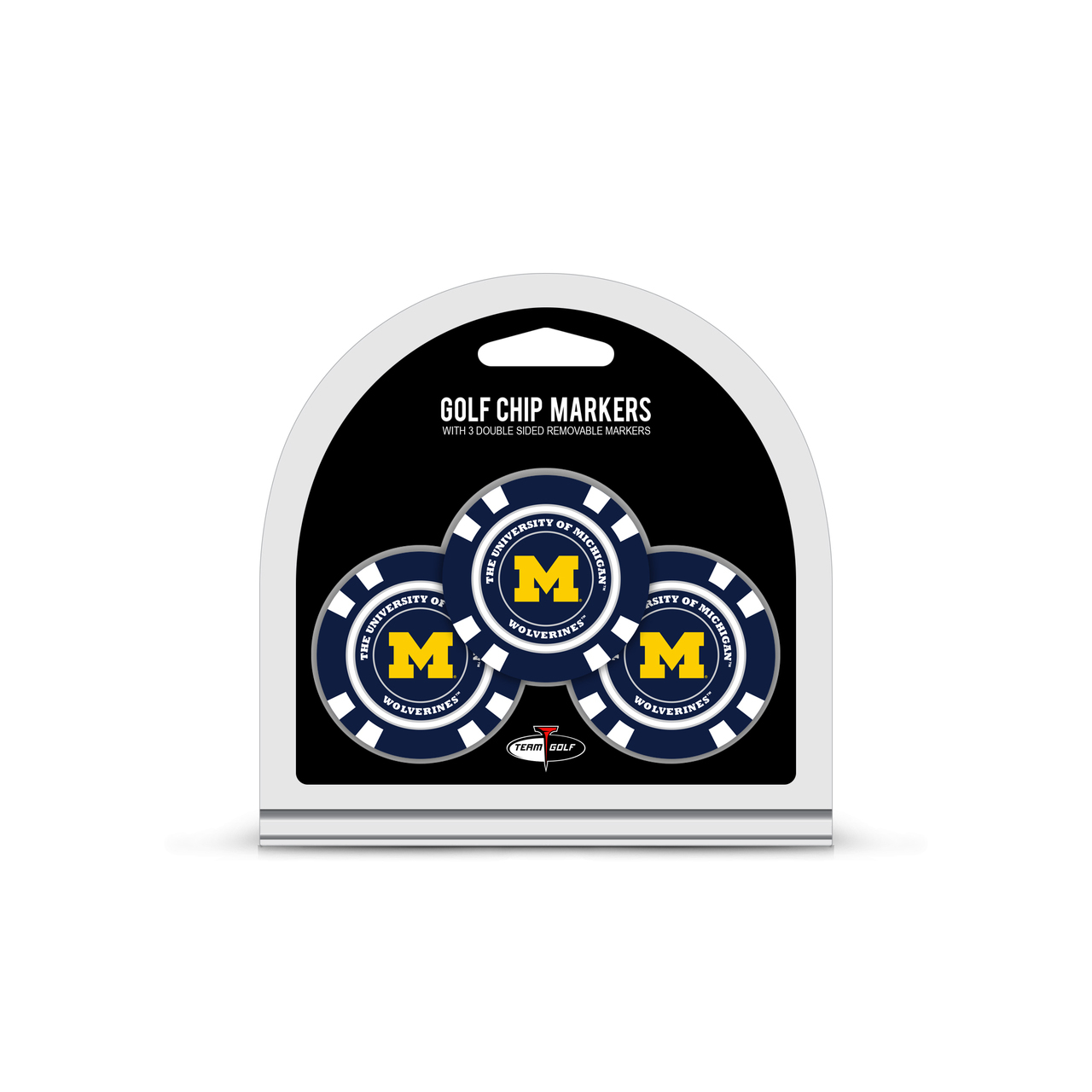 Michigan Wolverines Golf Chip with Marker 3 Pack