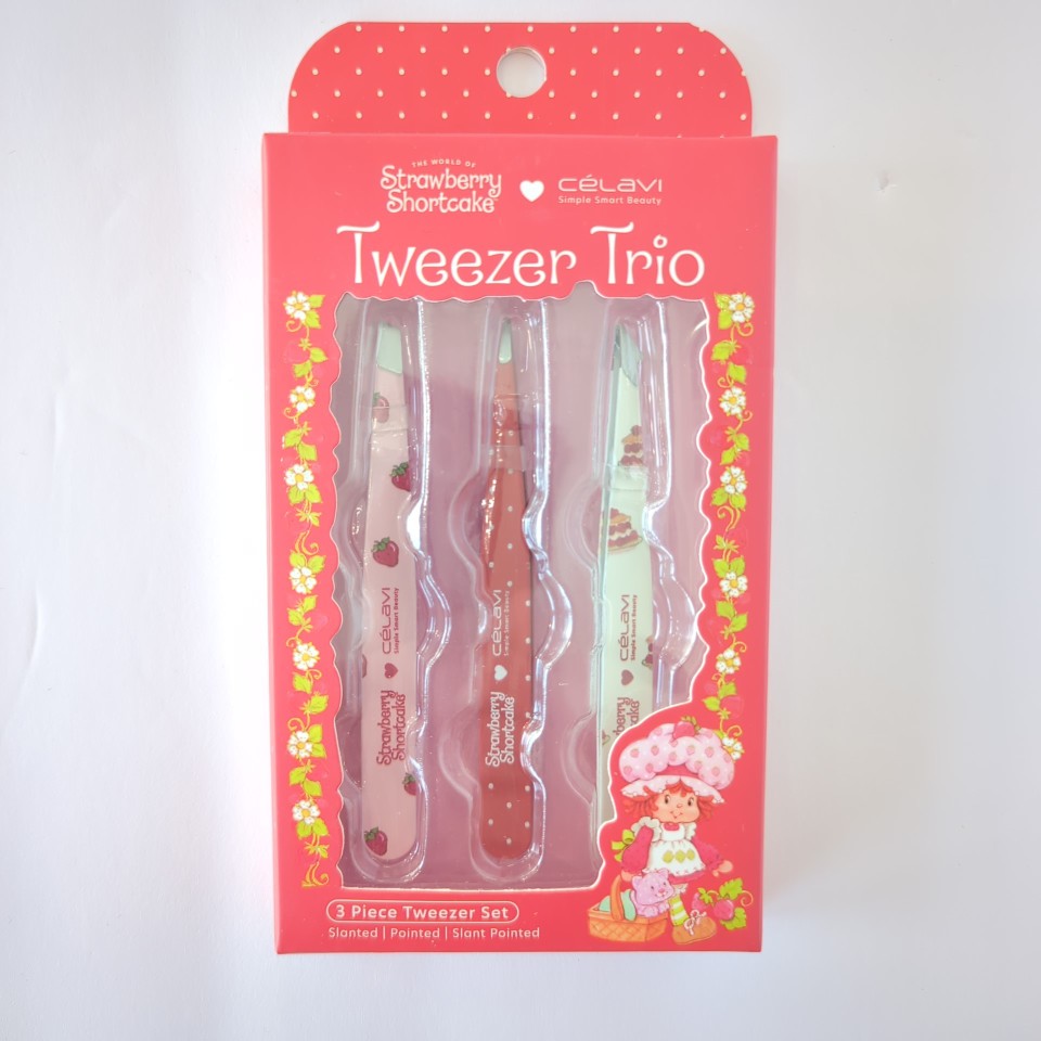 Celavi Strawberry Shortcake Tweezer Trio (3 Piece Set)