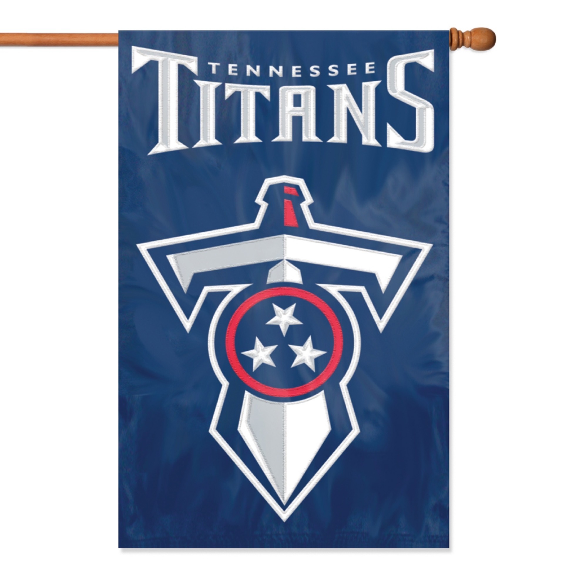 Tennessee Titans 2-Sided Embroidered Banner 28x44"