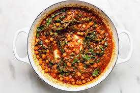 Braised Chickpea with Swiss Chard (Gluten Free, Vegan)