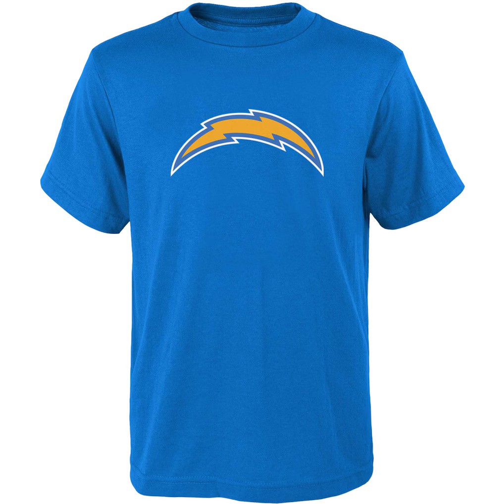Los Angeles Chargers Powder Blue Primary Logo Kids Shirt