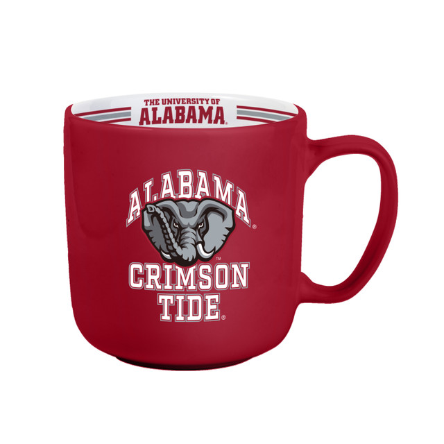 Alabama Crimson Tide Team Stripe Design Coffee Mug 15oz