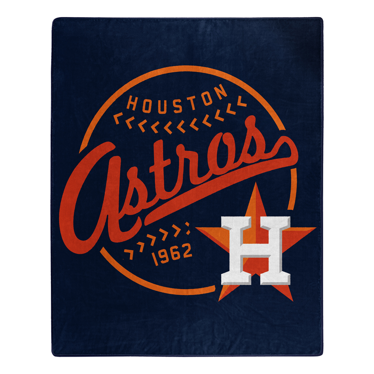 Houston Astros Moonshot Design Raschel Blanket