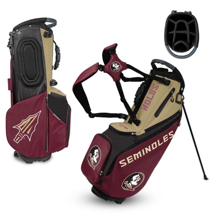 Florida State Seminoles Hybrid Back Nine Carry Golf Bag — view 1