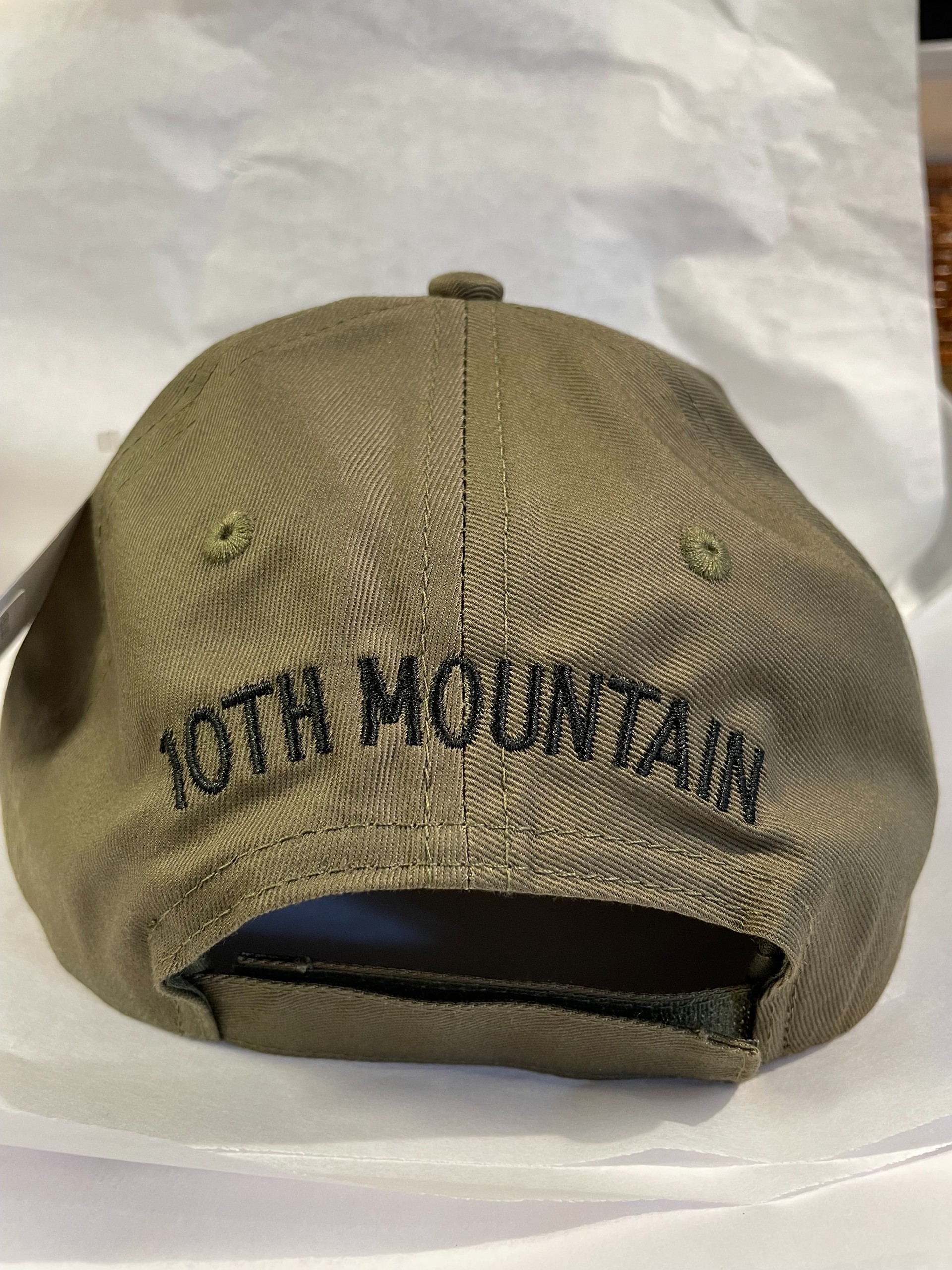 10th Mountain Division Green Embroidered Cap