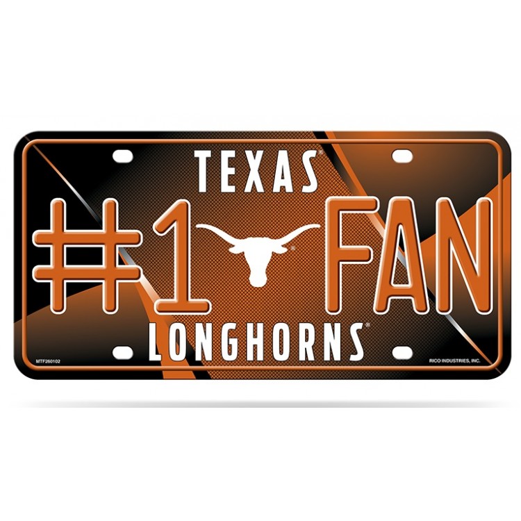 Texas Longhorns #1 Fan License Plate