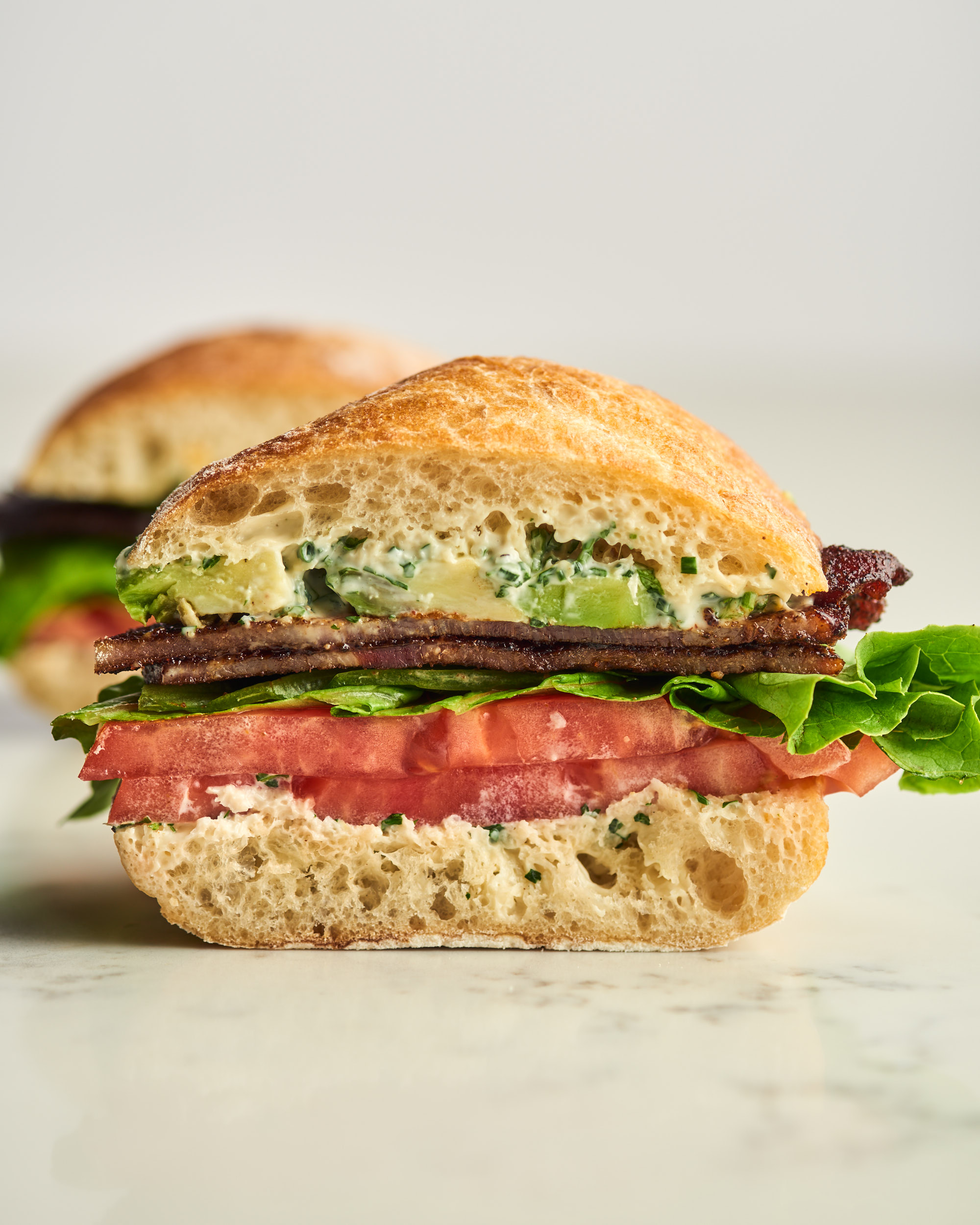 BLTA on ciabatta