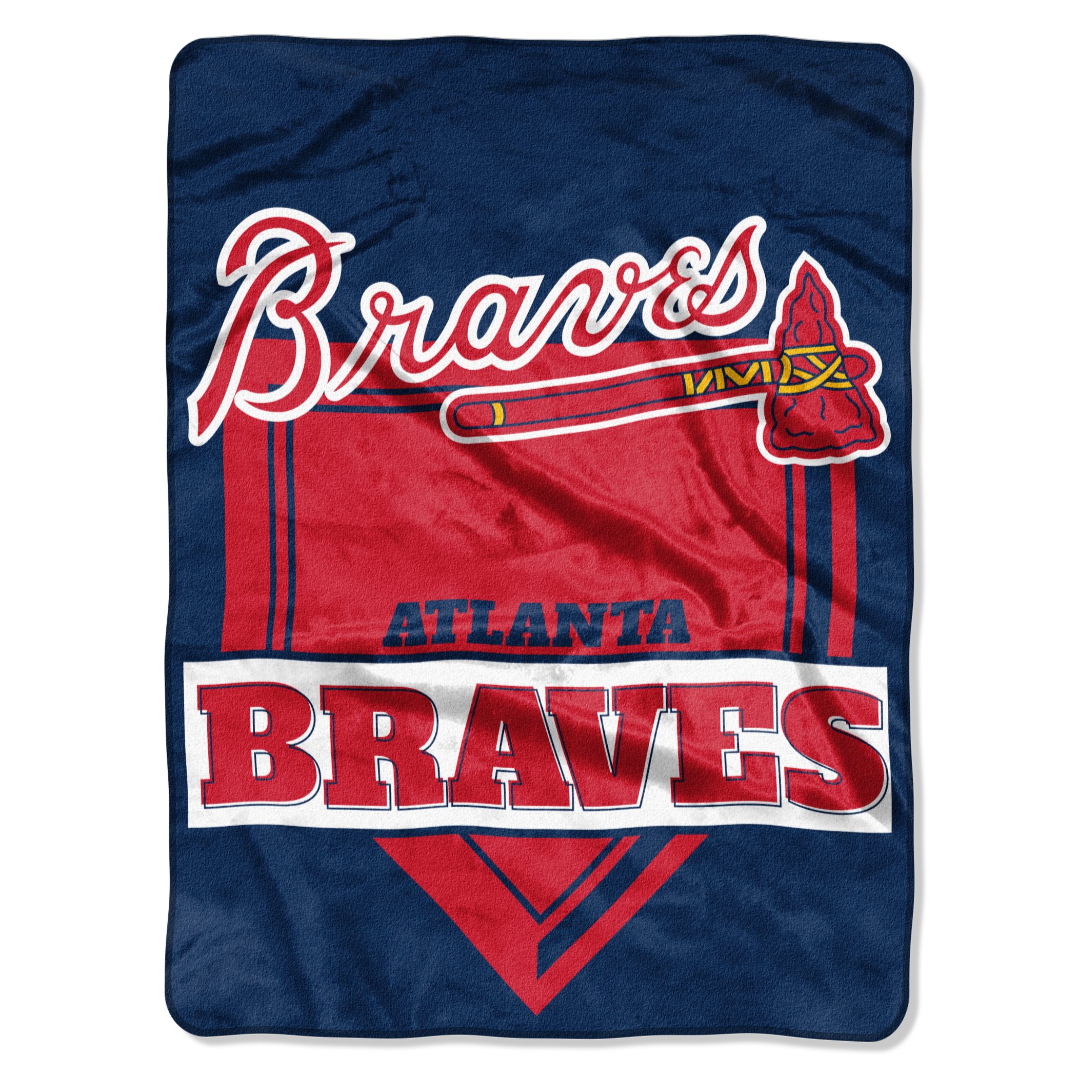 Atlanta Braves Home Plate Design Raschel Blanket 60x80"