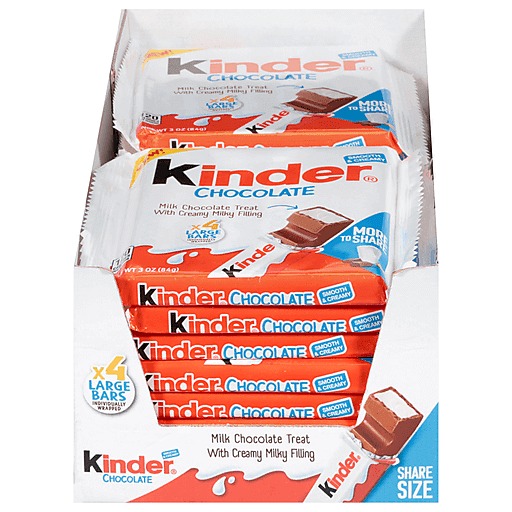 Kinder Milk Chocolate Milky Filling Share Size 3 oz 16 ct