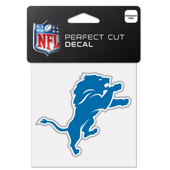 Detroit Lions Perfect Cut Decal 4x4"