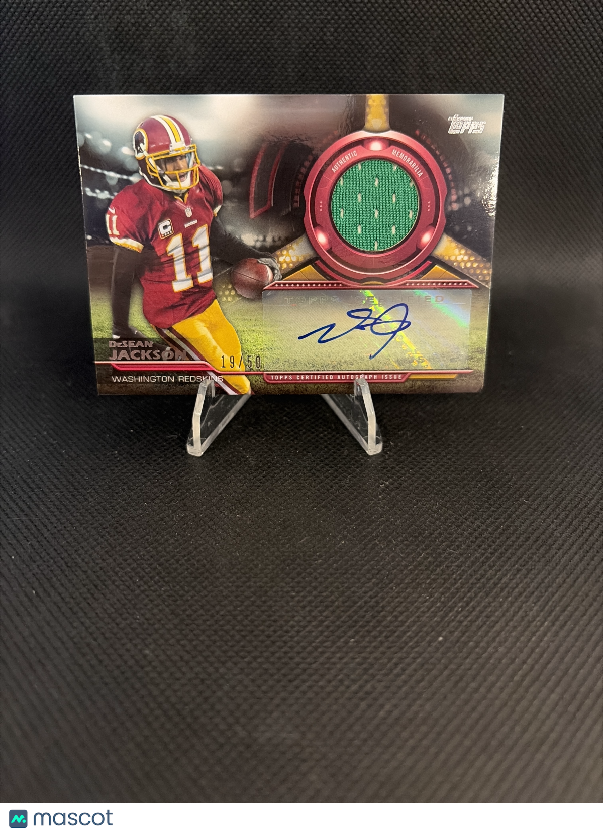 2014 Topps Football DeSean Jackson Autograph Patch Relic /50