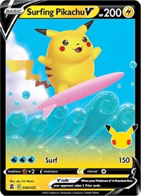 Surfing Pikachu V 008/025 Ultra Rare NM