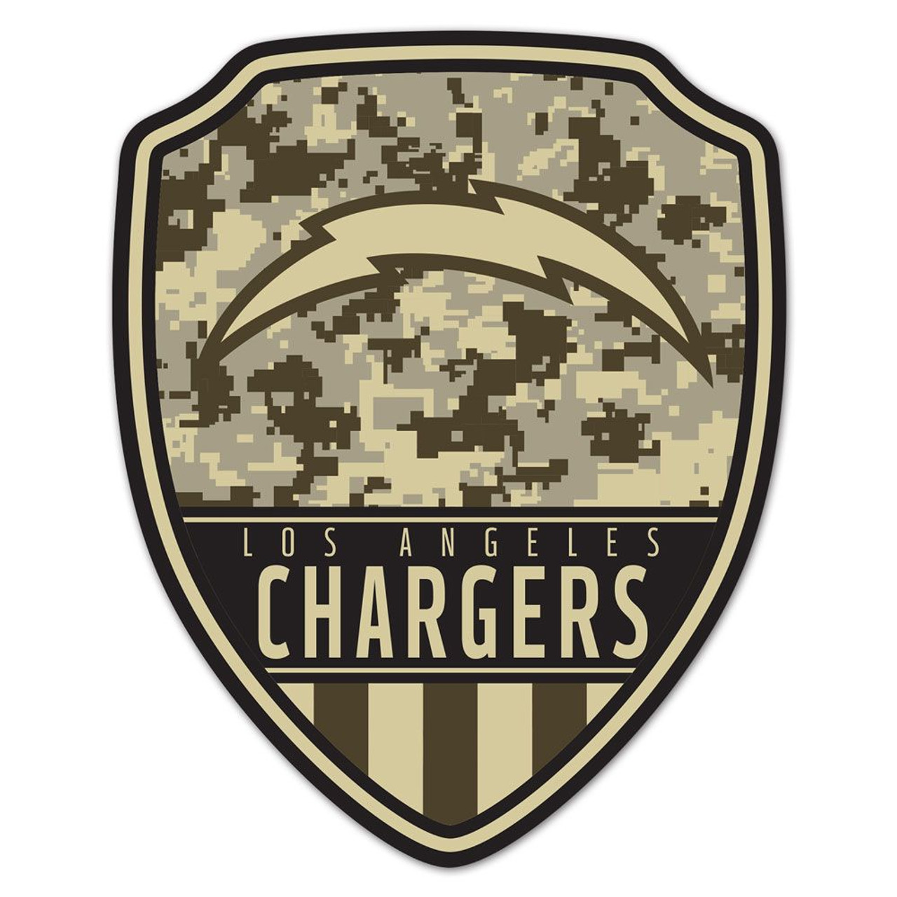 Los Angeles Chargers Wood Shield Shaped Sign - 11x14"