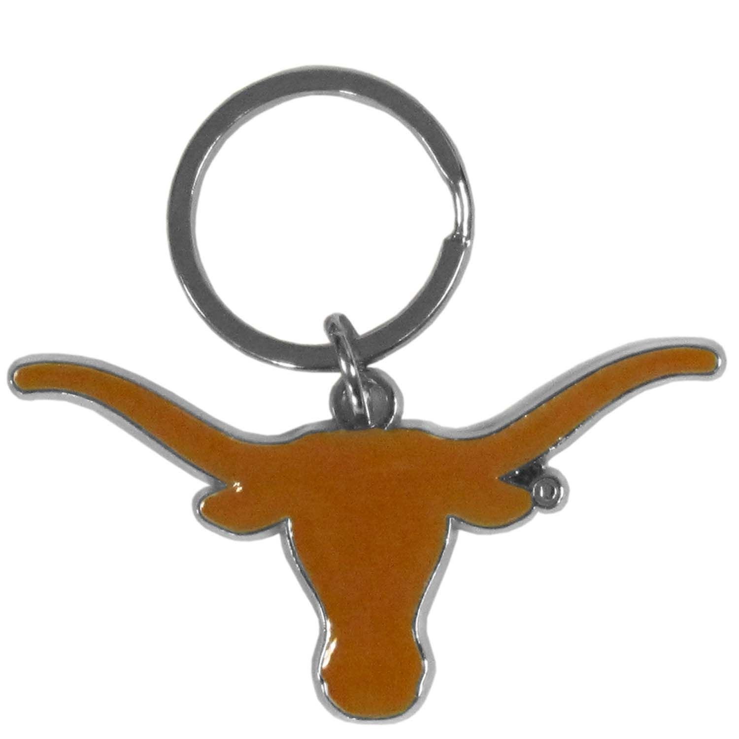 Texas Longhorns Chrome Cut Logo Keychain